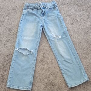 RSQ Light Blue Distressed Straight Leg Jeans